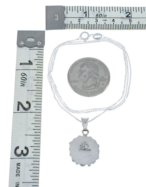 Southwest Multicolor Multistone Sterling Silver Box Chain Necklace Set JX129274